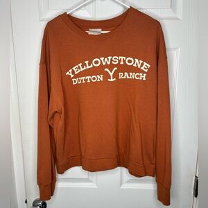 Yellowstone Dutton Ranch Women's Fleece Crop Sweatshirt